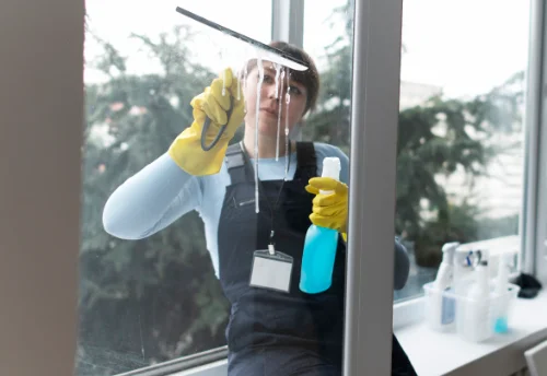 Nettoyage de vitres intérieures et extérieures à la Chavanne